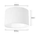 shade KAPPEN - Ø 40CM flat, cylindrical