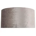 Steinhauer Leuchtenschirm KAPPEN, Ø 40cm / Höhe 20cm, zylindrisch, Velours silber