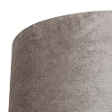 Steinhauer Leuchtenschirm KAPPEN, Ø 40cm / Höhe 20cm, zylindrisch, Velours silber