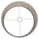 Steinhauer Leuchtenschirm KAPPEN, Ø 40cm / Höhe 20cm, zylindrisch, Velours silber