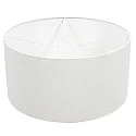 Leuchtenschirm KAPPEN, Ø 40cm / Höhe 20cm, zylindrisch, Leinen weiß