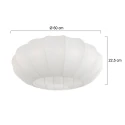 Steinhauer Schirm Ø x H: 60 x 22,5cm, Chintz, weiß