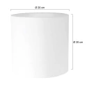 Mexlite Schirm K15632S Chintz Weiß Ø:20cm h:20cm