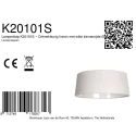 anne light & home Schirm K2010RS Leinen Grau ø: 47/43cm h: 19cm