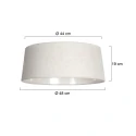 anne light & home Schirm K2010RS Leinen Grau ø: 47/43cm h: 19cm