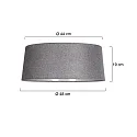 anne light & home Schirm K2010RS Leinen Grau ø: 47/43cm h: 19cm