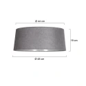 anne light & home Schirm K2010RS Leinen Grau ø: 47/43cm h: 19cm