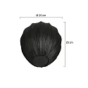 Mexlite Schirm K2011NS Leinen Schwarz Ø:25cm  h:25cm
