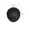 Mexlite Schirm K2011NS Leinen Schwarz Ø:25cm  h:25cm