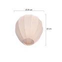Mexlite Schirm K20121S Leinen beige Ø:25cm h:25cm