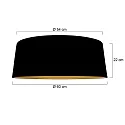 Steinhauer Schirm K2013SS Leinen Schwarz/Gold Ø54/60cm h:22cm