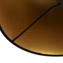 Steinhauer Schirm K2013SS Leinen Schwarz/Gold Ø54/60cm h:22cm