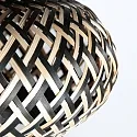 anne light & home Schirm K2014BS Schwarz/Holz H:14cm ø:22,5cm