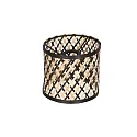anne light & home Schirm K2015BS Schwarz/Holz ø:12cm h:11cm