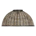 anne light & home Schirm K2016BS Schwarz/Holz h: 30cm ø: 60cm