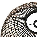 anne light & home Schirm K2016BS Schwarz/Holz h: 30cm ø: 60cm
