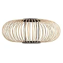 anne light & home Schirm K2020BS Schwarz/Holz h:25cm ø:60cm