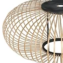 anne light & home Schirm K2020BS Schwarz/Holz h:25cm ø:60cm