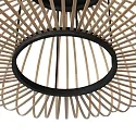anne light & home Schirm K2020BS Schwarz/Holz h:25cm ø:60cm