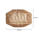 anne light & home Schrim Braun h:15,5cm ø:23cm