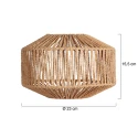 anne light & home Schrim Braun h:15,5cm ø:23cm