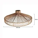 anne light & home Schirm K2022DS Braun h:19cm ø:50cm