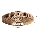 anne light & home Schirm K2023DS Braun h:16cm ø40cm