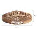 anne light & home Schirm K2023DS Braun h:16cm ø40cm