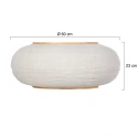 anne light & home Schirm K2026QS Leinen Holz Ø:60cm h:23cm