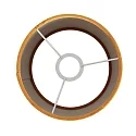 Steinhauer shade KAPPEN - Ø 20CM high, cylindrical, gold matt, sand coloured