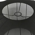 anne light & home Schirm K41933S Schwarz h:30cm ø:60cm