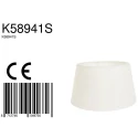 Leuchtenschirm KAPPEN, Ø 30cm, konisch, Textil, créme