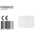 Mexlite Leuchtenschirm KAPPEN, Ø 30cm, konisch, Textil, weiß