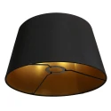 Leuchtenschirm K5894, 24x30x18, rund, schwarz