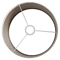 Steinhauer Leuchtenschirm KAPPEN, Ø 30cm, zylindrisch, Velours silber