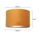 Steinhauer Leuchtenschirm KAPPEN, Ø 30cm, zylindrisch, Velours sandgold