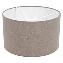 Leuchtenschirm KAPPEN, Ø 30cm, zylindrisch, Leinen schlamm