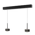 Pendelleuchte PUK! PRO 120 MOTION 2-flammig IP20, schwarz matt dimmbar