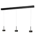 Pendelleuchte PUK! PRO 120 MOTION 3-flammig IP20, schwarz matt dimmbar