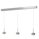 Pendelleuchte PUK! PRO 120 MOTION 3-flammig IP20, nickel matt dimmbar