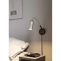 Top Light LED Wandleuchte NEO! FLEX HOTEL II (NV), 14W 2700K 1500lm 25-65° (variabel),  mit Kabel, alu natur / schwarz / silber
