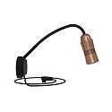 LED Wandleuchte NEO! FLEX HOTEL II (NV), 14W 2700K 1500lm 25-65° (variabel),  mit Kabel, kupfer / schwarz