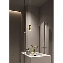 LED Aufbau-Pendelleuchte NEO! SWING (HV), 10W 2700K 25-65° (variabel), CRi 90, dimmbar, messing / schwarz