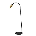 LED Steh- und Leseleuchte NEO! FLOOR (NV), 14W 2700K 25-65° (variabel), CRi 90, mit Flexarm, messing / schwarz
