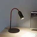 Top Light LED Tischleuchte NEO! TABLE (NV), 14W 2700K 25-65° (variabel), CRi 95, mit Flexarm, schwarz matt / rot