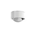 LED Downlight PUK MINI ONE 2, Ø 8cm, 8W 2700K, CRi 90, starr, dimmbar, ohne Linse, weiß matt