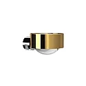 Top Light LED Spiegel-Klemmleuchte PUK MINI WALL FIX, IP20, Ø 8cm, Up/Down, 16W 2700K, CRi 90, ohne Linse, 24 Karat vergoldet/chrom