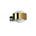 Top Light LED Spiegel-Klemmleuchte PUK MINI WALL FIX, IP20, Ø 8cm, Up/Down, 16W 2700K, CRi 90, ohne Linse, 24 Karat vergoldet/chrom