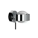 Top Light LED Wandleuchte PUK MINI WALL +, Ø 8cm, Up/Down, 16W 2700K, CRi 90, dimmbar, drehbar, ohne Linse, chrom