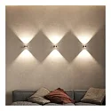 Top Light LED Wandleuchte PUK MINI WALL, Up/Down, Ø 8cm, 16W 2700K, CRi 90, dimmbar, starr, ohne Linse, chrom